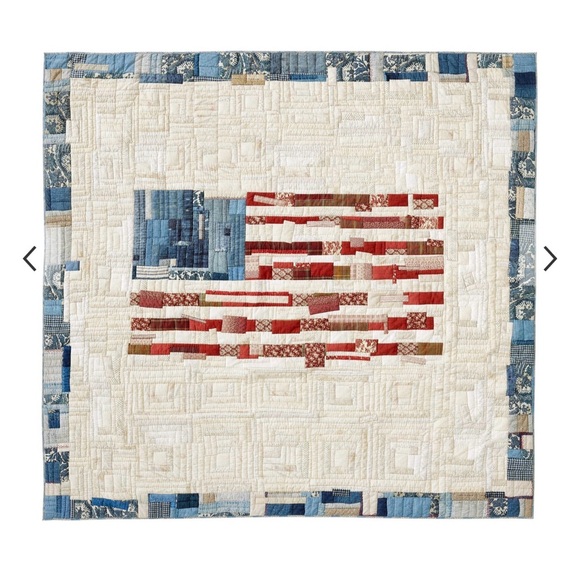 Pottery Barn Americana California King Quilt & Pillow Shams - Picture 11 of 12